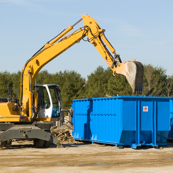 are there any restrictions on where a residential dumpster can be placed in Brookfield WI